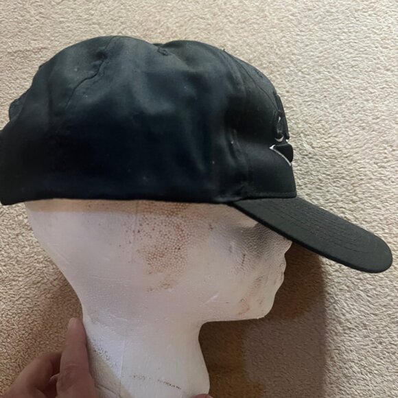 Nissun Atlanta Black White Trim Snap Back Adjustable Baseball Hat Cap - Picture 4 of 5